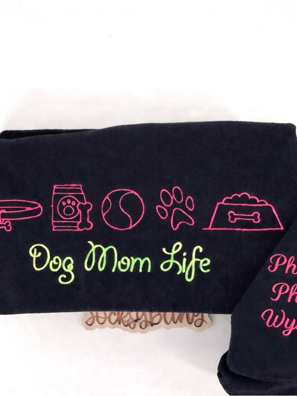 Dog Mom Life Embroidered Sweatshirt | Pet Parent Gift